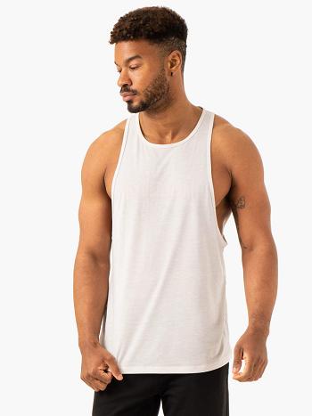 White Men's Ryderwear Heritage Baller Tanks | 81RT94313